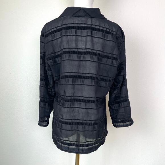 Womens Top Sz S Whimsigoth Velvet Burnout Sheer Whimsigoth Dark Fairy Witchy - Picture 5 of 11